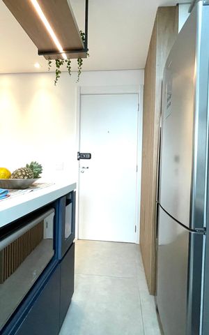 Apartamento à venda com 51m², 2 quartos e 1 vagaCozinha e Área de Serviço