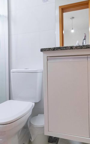 Apartamento à venda com 140m², 3 quartos e 1 vaga Apartamento à venda com 140m², 3 quartos e 1 vagaBanheiro da suíte