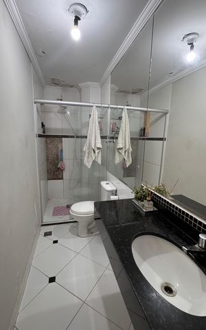 Apartamento à venda com 94m², 3 quartos e 2 vagas Apartamento à venda com 94m², 3 quartos e 2 vagasBanheiro