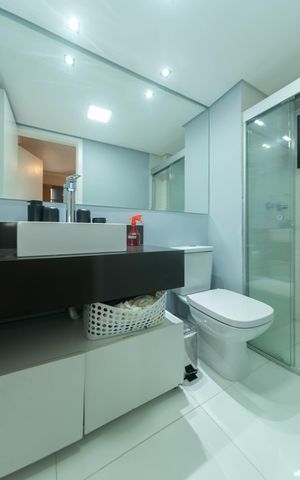 Apartamento à venda com 85m², 3 quartos e 2 vagasBanheiro da Suíte