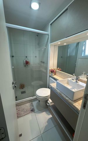 Apartamento à venda com 88m², 2 quartos e 1 vaga Apartamento à venda com 88m², 2 quartos e 1 vagaBanheiro da Suíte
