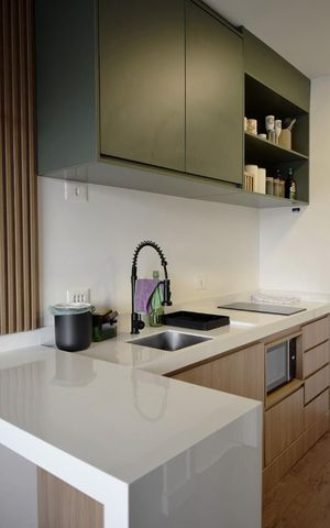 Studio à venda com 25m², 1 quarto e sem vagaCozinha