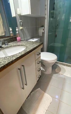 Apartamento para alugar com 80m², 2 quartos e 2 vagas Apartamento para alugar com 80m², 2 quartos e 2 vagasBanheiro Social