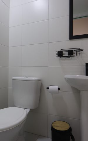 Apartamento para alugar com 38m², 1 quarto e sem vagaBanheiro da Suíte