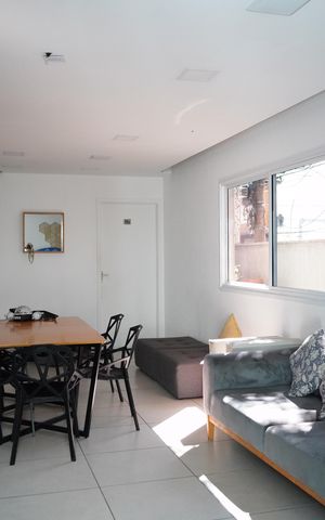 Studio à venda com 28m², 1 quarto e sem vagaÁrea comum - Salão de Festas