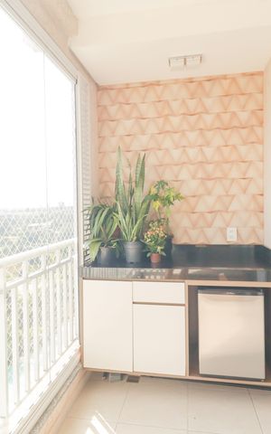 Apartamento à venda com 68m², 2 quartos e 2 vagas Apartamento à venda com 68m², 2 quartos e 2 vagasSacada