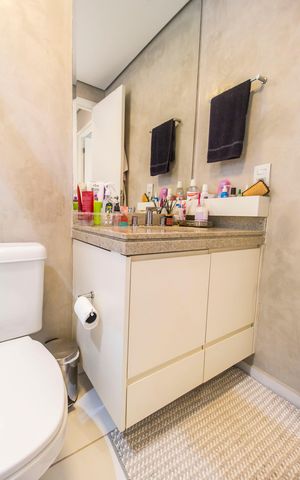 Apartamento à venda com 107m², 3 quartos e 2 vagasBanheiro Social