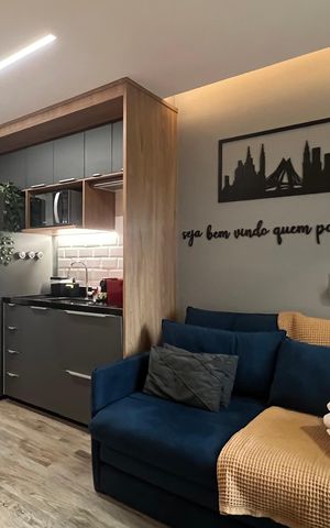 Studio à venda com 27m², 1 quarto e sem vaga Studio à venda com 27m², 1 quarto e sem vagaSala