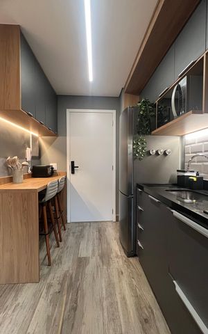Studio à venda com 27m², 1 quarto e sem vaga Studio à venda com 27m², 1 quarto e sem vagaCozinha