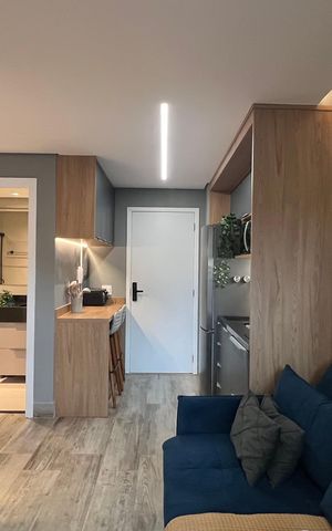 Studio à venda com 27m², 1 quarto e sem vaga Studio à venda com 27m², 1 quarto e sem vagaSala