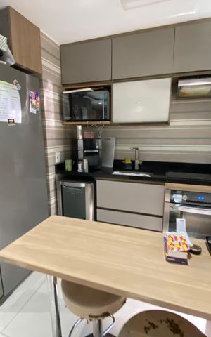 Apartamento à venda com 64m², 3 quartos e 3 vagas Apartamento à venda com 64m², 3 quartos e 3 vagasSala - Cozinha
