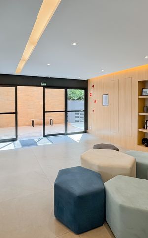 Apartamento à venda com 25m², 1 quarto e sem vaga Apartamento à venda com 25m², 1 quarto e sem vagaHall social