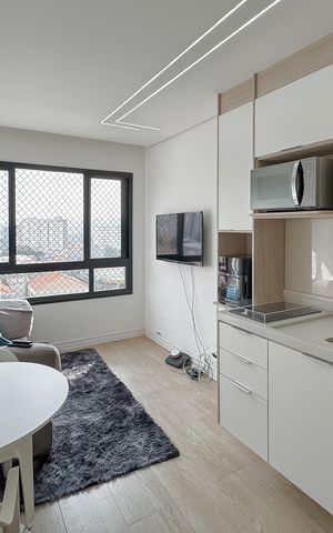 Apartamento à venda com 25m², 1 quarto e sem vaga Apartamento à venda com 25m², 1 quarto e sem vagaSala
