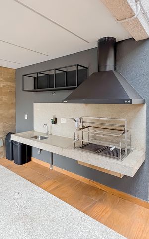 Apartamento à venda com 25m², 1 quarto e sem vaga Apartamento à venda com 25m², 1 quarto e sem vagaChurrasqueira