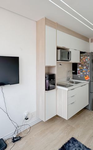 Apartamento à venda com 25m², 1 quarto e sem vaga Apartamento à venda com 25m², 1 quarto e sem vagaSala