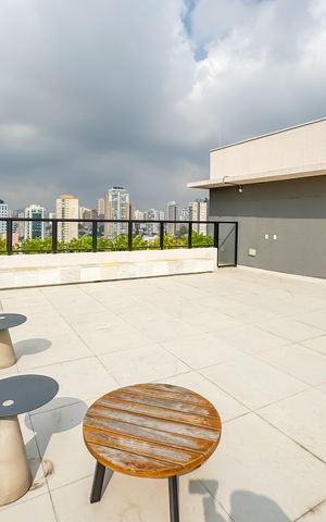 Apartamento à venda com 25m², 1 quarto e sem vaga Apartamento à venda com 25m², 1 quarto e sem vagaRooftop