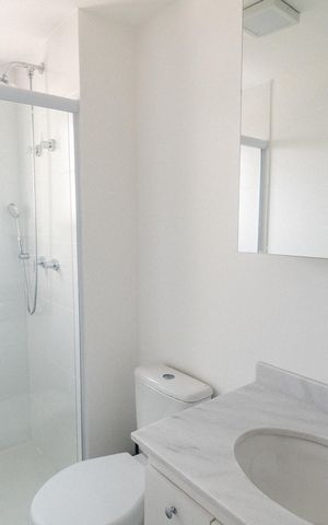 Studio à venda com 26m², 1 quarto e sem vaga Studio à venda com 26m², 1 quarto e sem vagaBanheiro