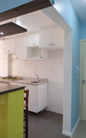 Apartamento à venda com 58m², 2 quartos e sem vagaCozinha e Área de Serviço