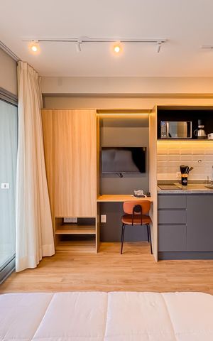 Studio à venda com 26m², 1 quarto e sem vaga Studio à venda com 26m², 1 quarto e sem vagaStudio