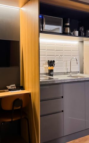 Studio à venda com 26m², 1 quarto e sem vaga Studio à venda com 26m², 1 quarto e sem vagaCozinha
