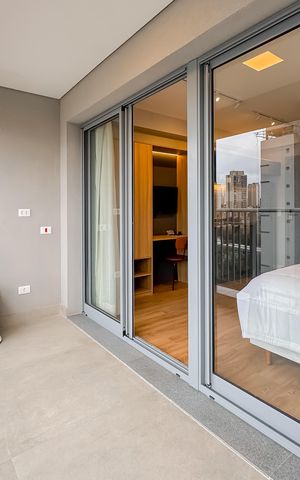 Studio à venda com 26m², 1 quarto e sem vaga Studio à venda com 26m², 1 quarto e sem vagaVaranda