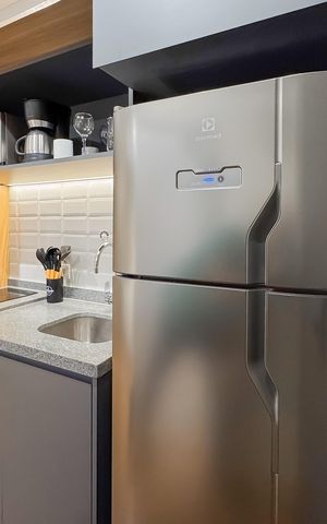 Studio à venda com 26m², 1 quarto e sem vaga Studio à venda com 26m², 1 quarto e sem vagaCozinha