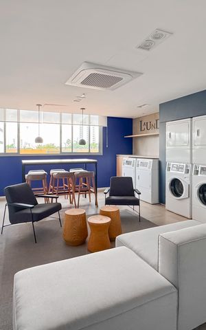 Studio à venda com 26m², 1 quarto e sem vaga Studio à venda com 26m², 1 quarto e sem vagaLavanderia