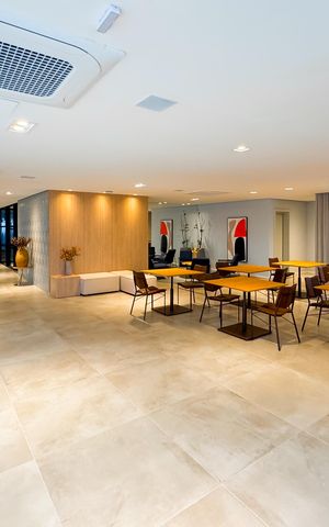 Studio à venda com 26m², 1 quarto e sem vaga Studio à venda com 26m², 1 quarto e sem vagaÁrea comum - Salão de festas