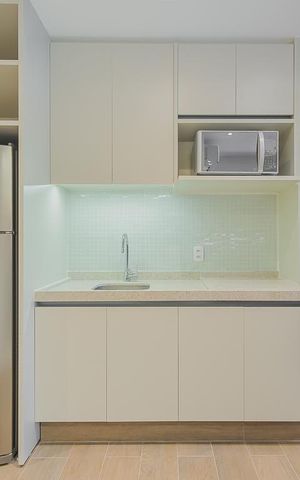 Studio à venda com 28m², 1 quarto e sem vagaCozinha