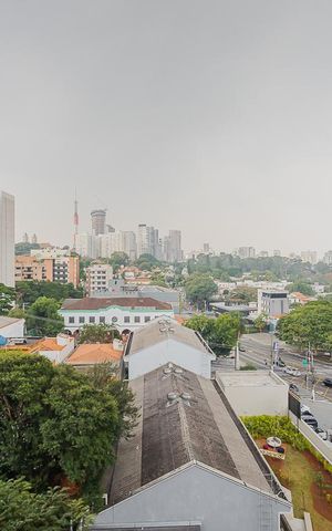 Studio à venda com 28m², 1 quarto e sem vagaVista - Varanda - Studio