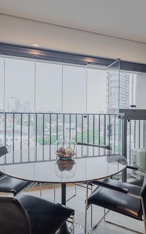 Studio à venda com 28m², 1 quarto e sem vagaVaranda - Studio