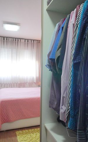 Apartamento à venda com 71m², 2 quartos e 2 vagasCloset da suíte