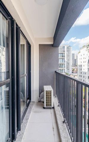 Apartamento para alugar com 33m², 1 quarto e 1 vagaVaranda