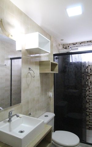 Apartamento à venda com 63m², 2 quartos e 1 vagaBanheiro