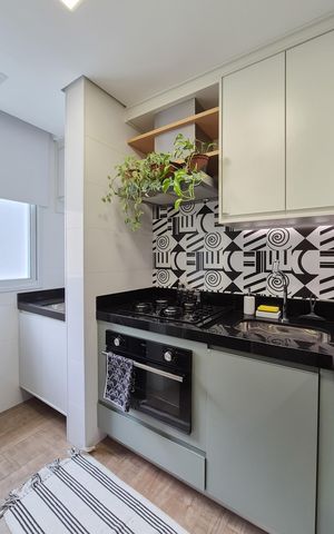 Apartamento à venda com 48m², 1 quarto e 1 vagaCozinha - Armários