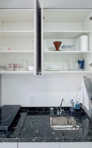 Studio à venda com 23m², 1 quarto e sem vaga Studio à venda com 23m², 1 quarto e sem vagaCozinha - Armários