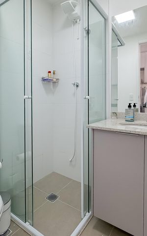 Studio à venda com 23m², 1 quarto e sem vaga Studio à venda com 23m², 1 quarto e sem vagaBanheiro