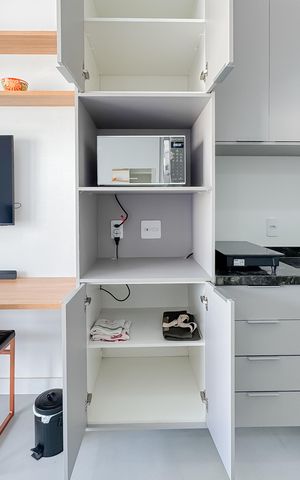 Studio à venda com 23m², 1 quarto e sem vaga Studio à venda com 23m², 1 quarto e sem vagaCozinha - Armários