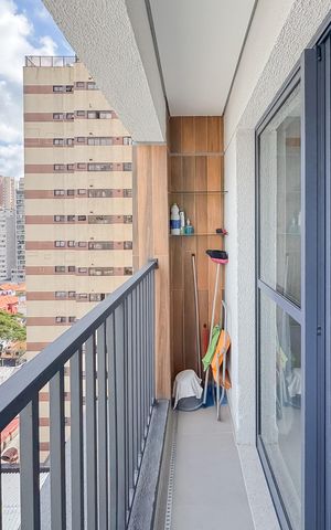 Studio à venda com 23m², 1 quarto e sem vaga Studio à venda com 23m², 1 quarto e sem vagaVaranda