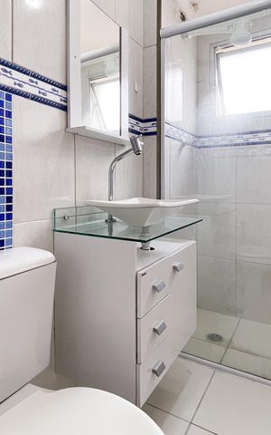 Apartamento à venda com 62m², 2 quartos e 1 vaga Apartamento à venda com 62m², 2 quartos e 1 vagaBanheiro Social