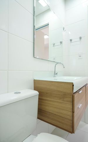 Apartamento para alugar com 50m², 1 quarto e 1 vagaBanheiro da suíte