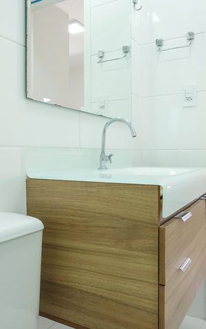 Apartamento para alugar com 50m², 1 quarto e 1 vagaBanheiro da suíte
