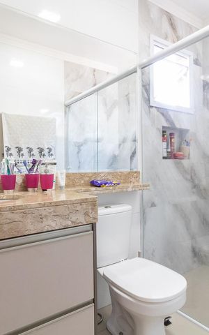 Casa à venda com 130m², 3 quartos e 4 vagasBanheiro da Suíte 3