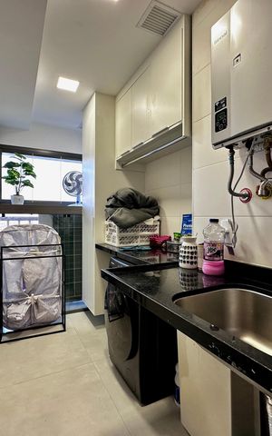 Apartamento à venda com 131m², 3 quartos e 2 vagas Apartamento à venda com 131m², 3 quartos e 2 vagasÁrea de Serviço