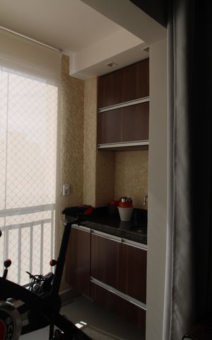 Apartamento à venda com 46m², 1 quarto e 1 vagaSala - Varanda