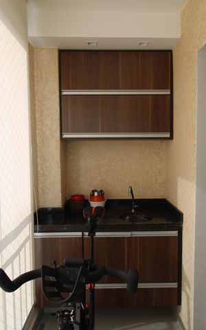 Apartamento à venda com 46m², 1 quarto e 1 vagaSala - Varanda