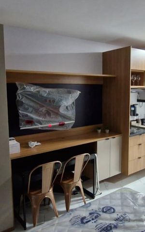 Studio à venda com 27m², 1 quarto e sem vaga Studio à venda com 27m², 1 quarto e sem vagaCozinha