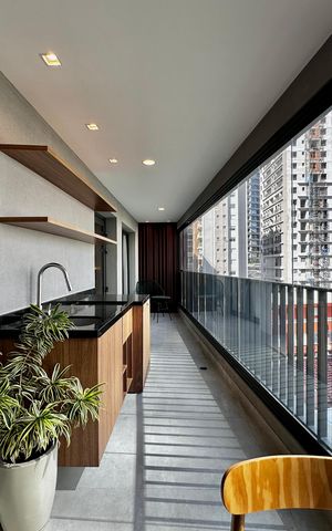 Apartamento para alugar com 53m², 1 quarto e sem vaga Apartamento para alugar com 53m², 1 quarto e sem vagaVaranda