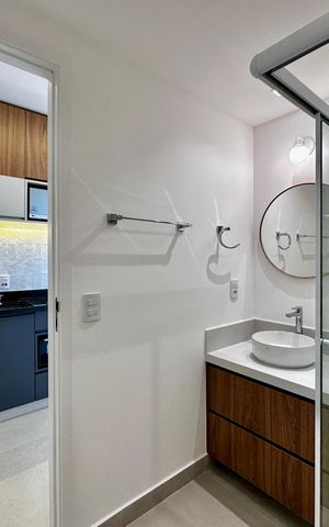 Apartamento para alugar com 53m², 1 quarto e sem vaga Apartamento para alugar com 53m², 1 quarto e sem vagaBanheiro