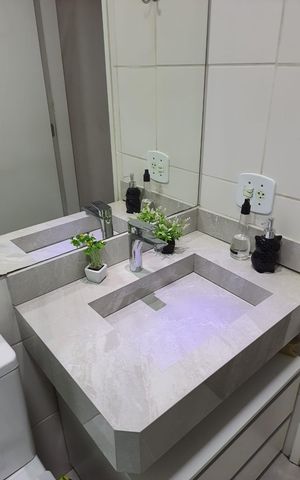 Apartamento para alugar com 49m², 2 quartos e 1 vaga Apartamento para alugar com 49m², 2 quartos e 1 vagaBanheiro